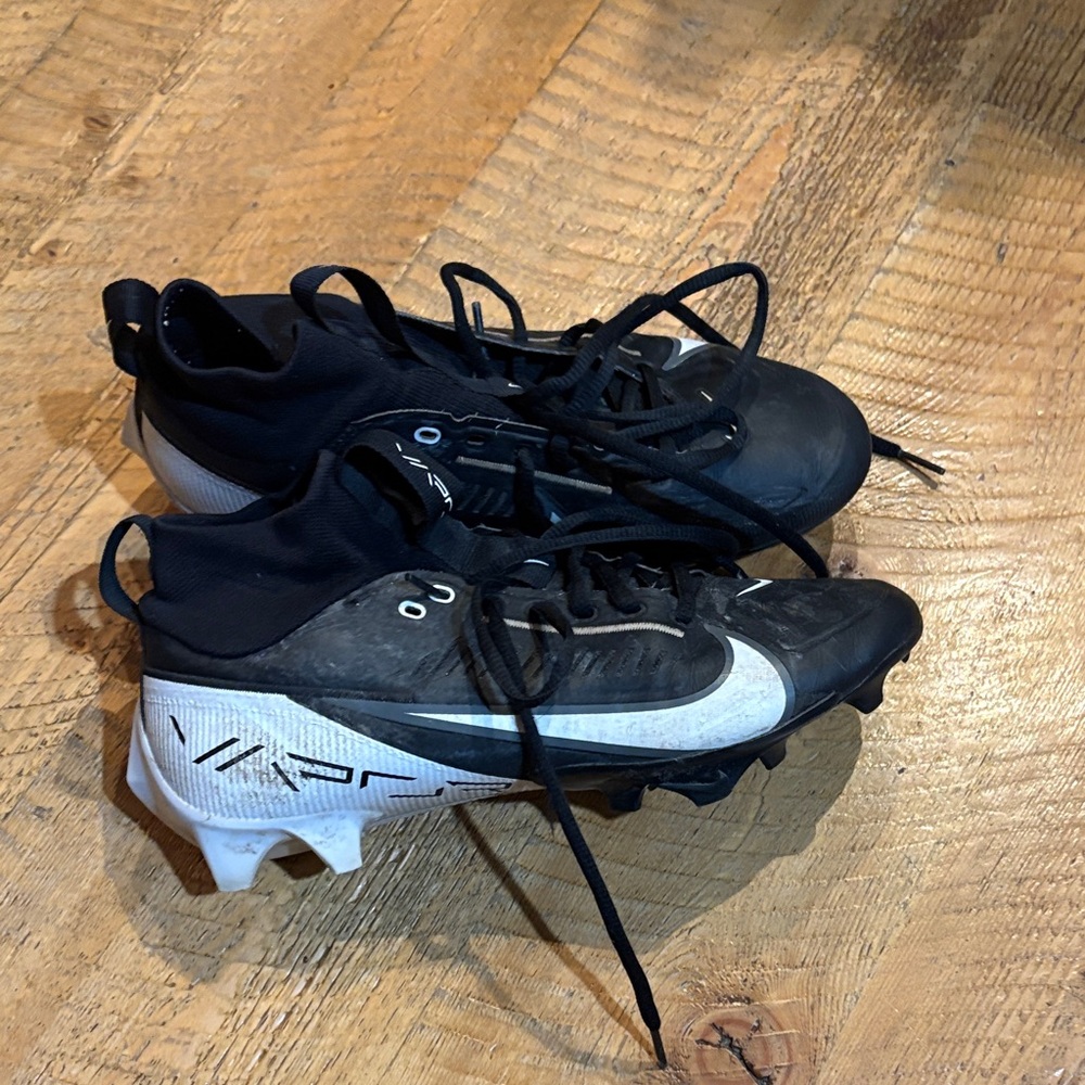 Nike Vapor Black and White Cleats